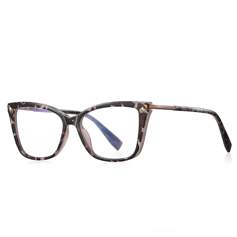 

Pin Frame Blue Light Blocking Prescription Glasses For The Nearsighted Women Cat Eye Short-Sight Eyewear 0 -0.5 -0.75 To -6 0