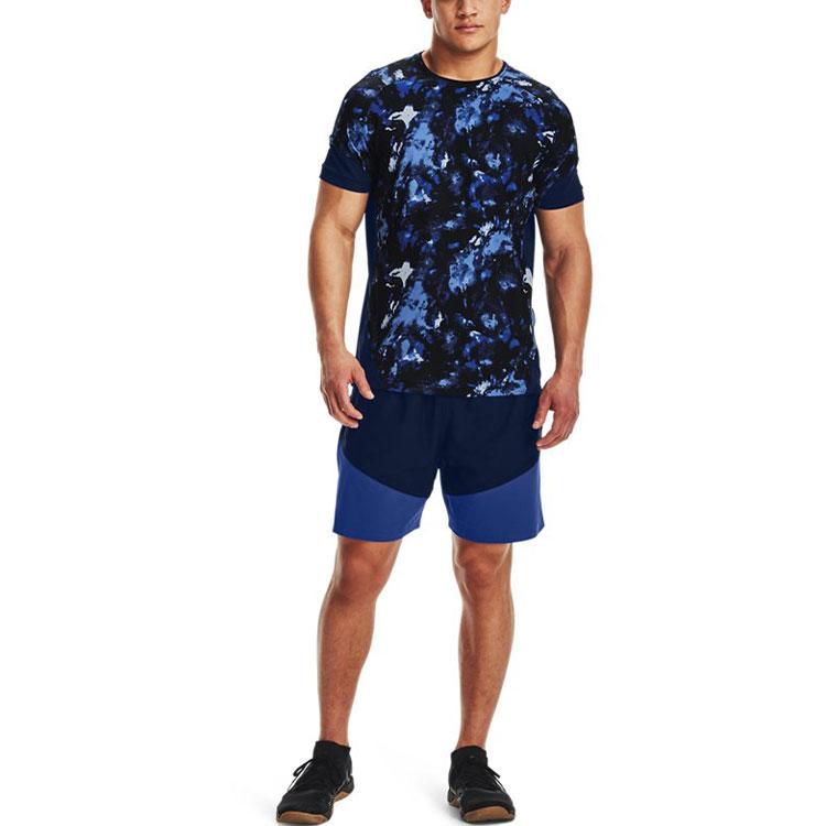 Under Armour Woven Series Lightweight Stretch Woven Training Color Block Shorts Men shorts Dark-Blue 1366167-408