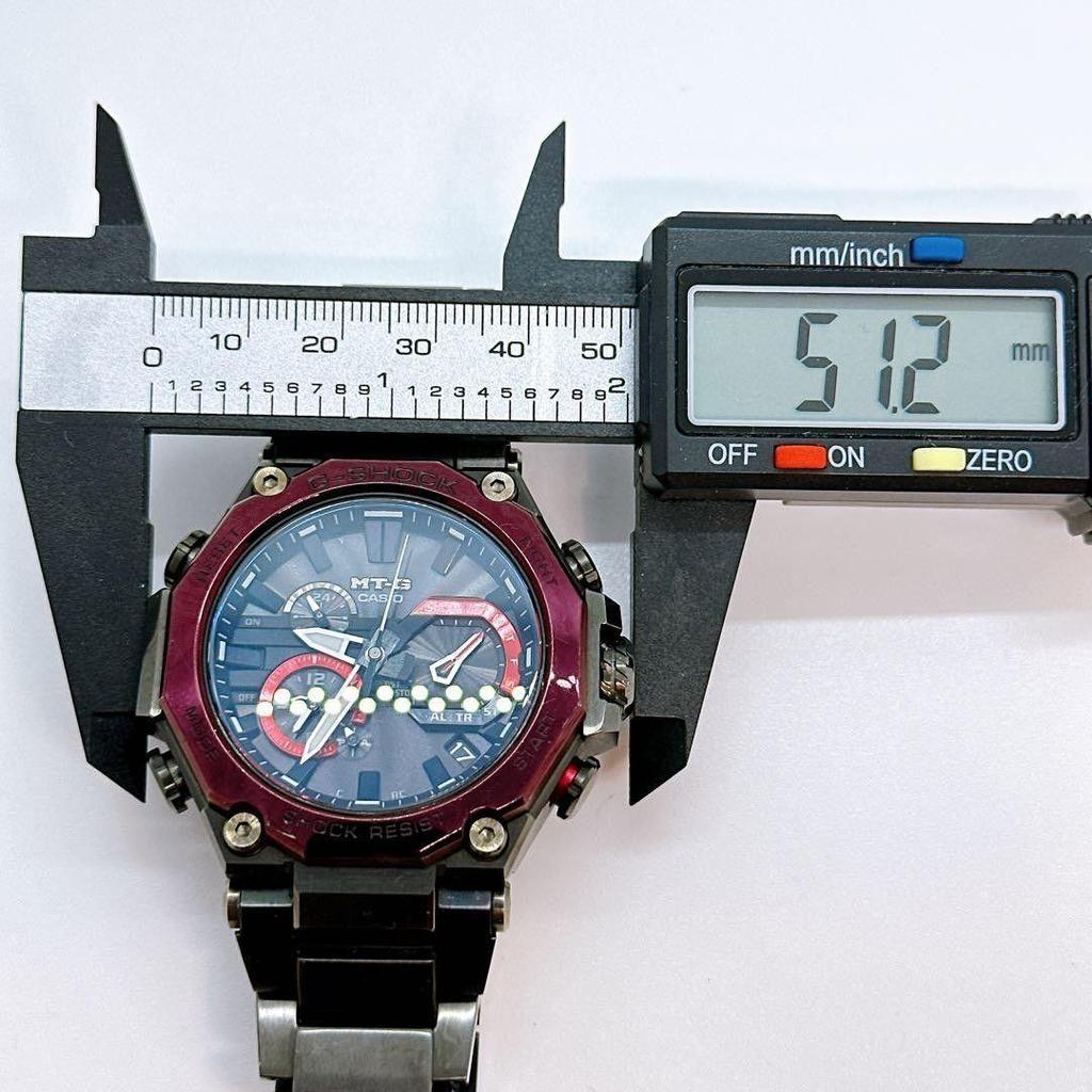 Used Casio G-SHOCK MTG-B2000 Bordeaux men's watch operation confirmed