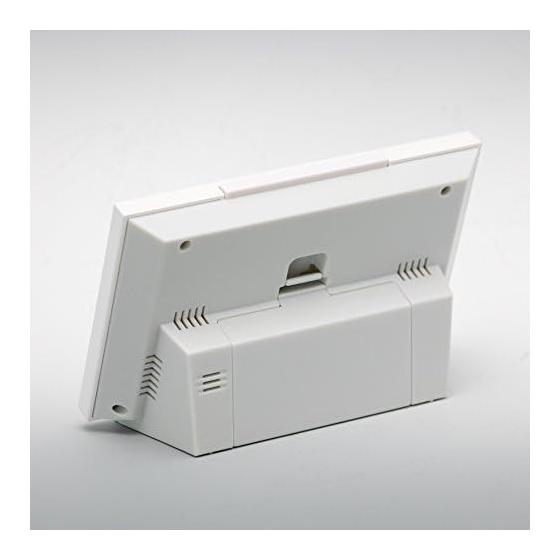 Reloj Seiko despertador iluminación automática onda de radio calendario digital visualización de temperatura visible incluso de noche blanco perla SQ778W SEIKO
