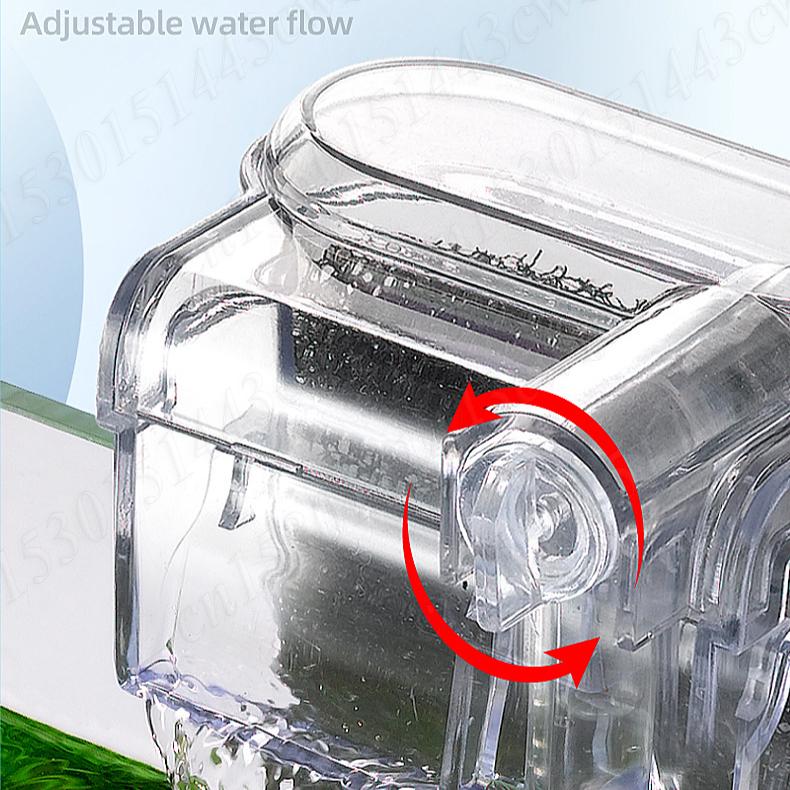 Fish Tanks Suspended Filter 2.5W 250H/L Hang Up Filter Oxygen Water Pump USB Mini Filter Aquarium Fish Tank Filter Water Purifie