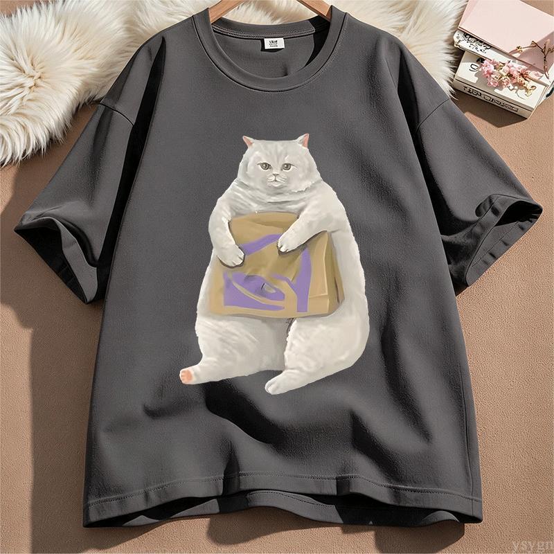 Ill Always Have Money For You Funny Cat TShirts For Unisex Unisex Cotton Short Sleeve Printed Tshirts Streetwear Round Neck Tops