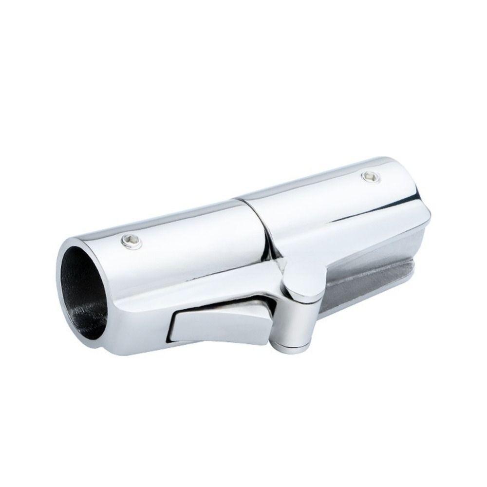 Clip-On Swivel Pipe Fitting 360-Degree Rotation Folding Tube Hinge Bimini Top Hinge Yacht Boat