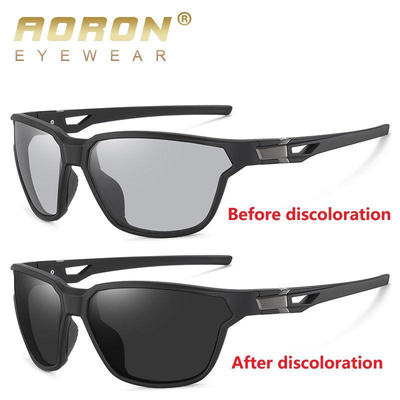 AORON Photochromic Polarized Sunglasses Sport Fishing Driving Cycling Sunglasses UV400 Anti Glare Eyewear for Men Women