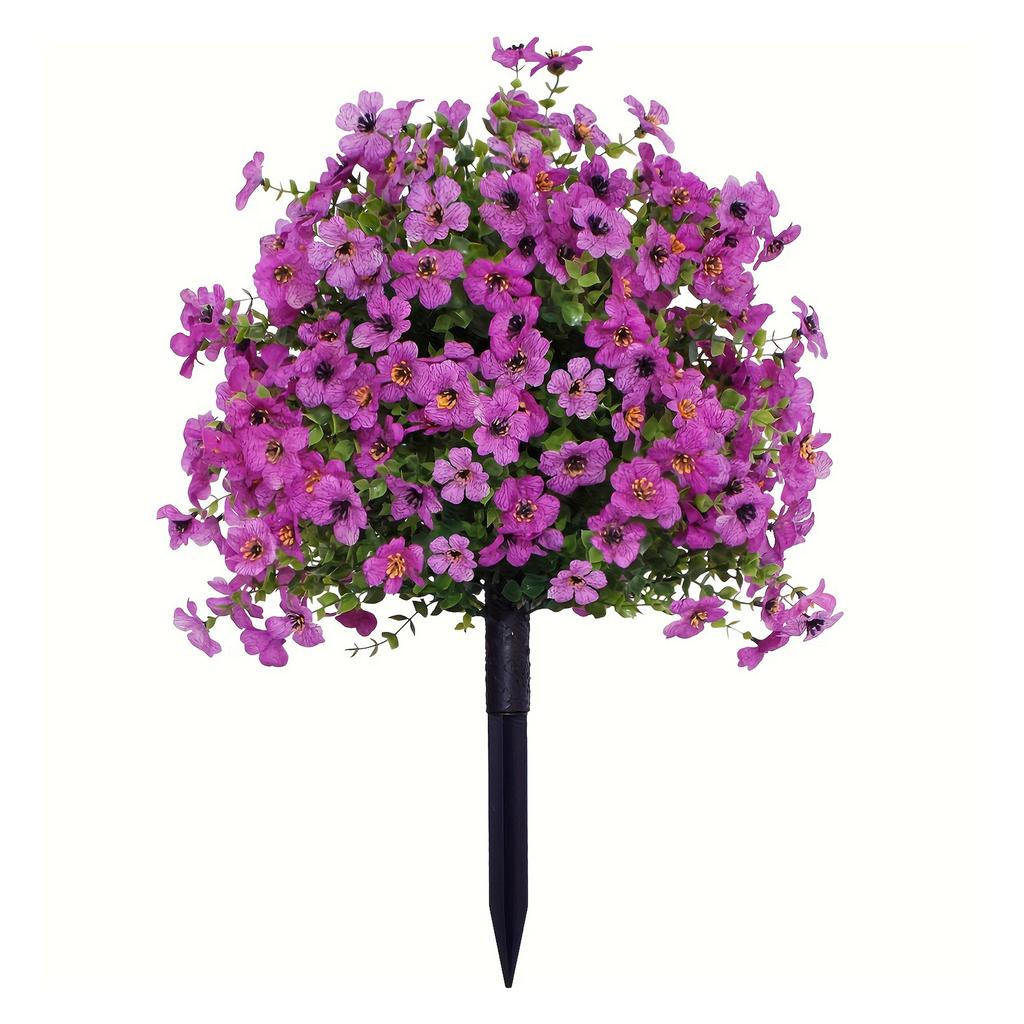 Artificial Flowers Simulated Flower Daisies with Eucalyptus Leaves, for Home Outdoor Garden Decoration Spring Summer Patio Decor