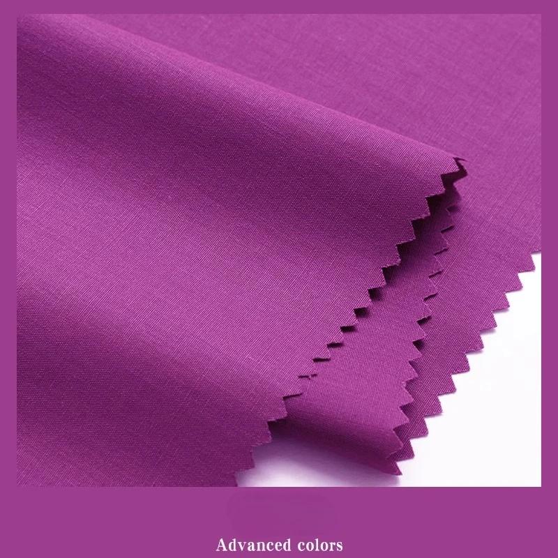 Plain Combed Cotton Fabric Poplin for Clothes Shirt Dresses Sewing High-grade Smooth Skirts Cloth Thin Anti-wrinkle