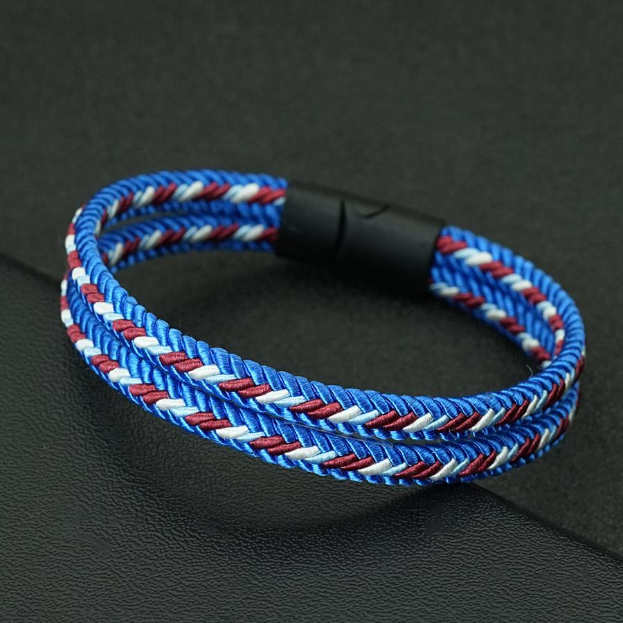 Noter Grade A Ethnic Fabric String Bracelet For Men Double Layer 6 Colors Available Sports Sweat Absorbent Braslet Bangle Hombre