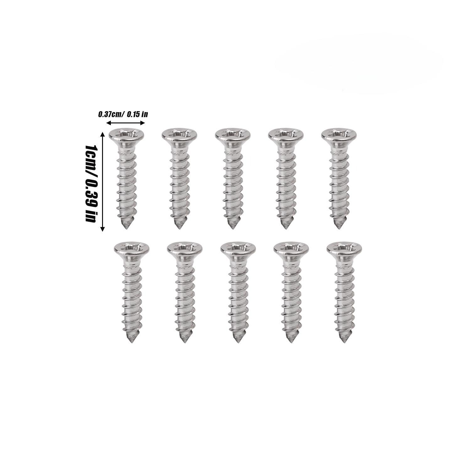

Stainless Steel Countersunk Head Screw Cross Flat Head Self Tapping Screw Plasterboard Wood Screw Repair Fastener Assortment Kit 10PCS