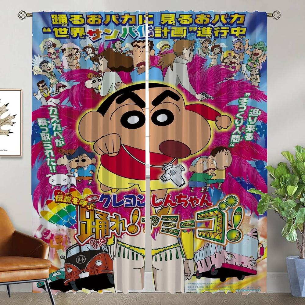 

Blackout Curtain for Room 2 Panel Crayon Partition Halloween Decoration Home Interior Curtains Tulle for Bedroom Shades Living W50xH70cmx2pcs-CL