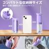 JTF Oral Irrigator Jet Washer with 230ml 5 Replacement Mini Portable 4 11 Intensity IPX7 USB Perfect for Travel and Home Includes Storage Pouch Tank,