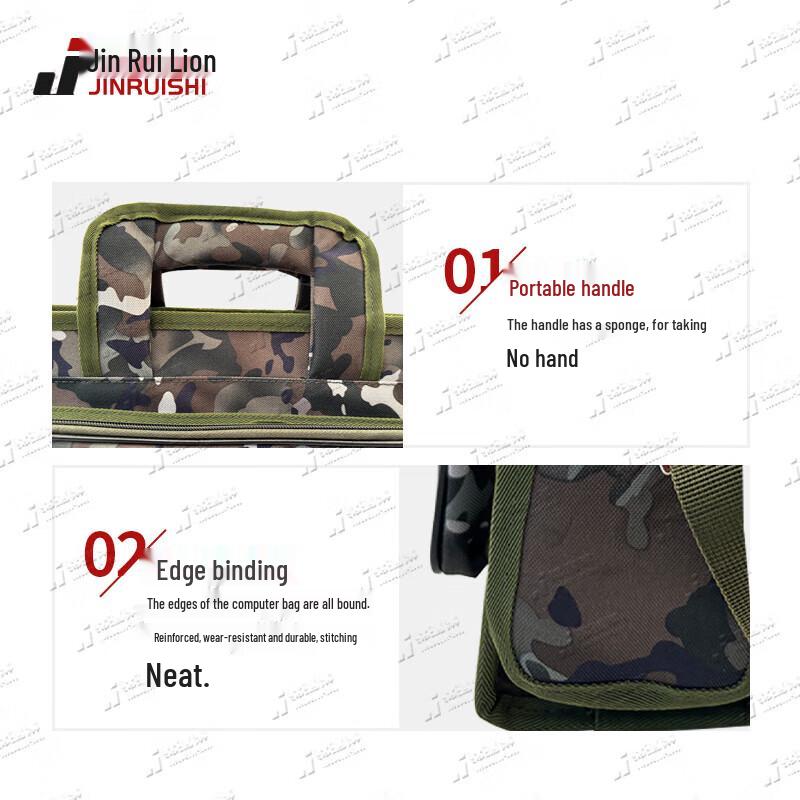 Ink Wash Camouflage Tactical Laptop & Document Bag