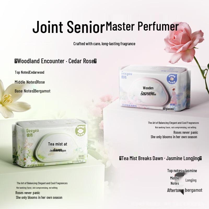 DeYou Scented Flushable Wet Wipes