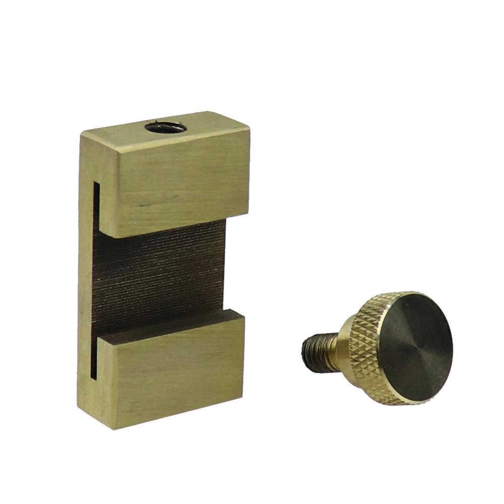 Measuring Tools Steel Ruler Positioning Block Brass Angle Scriber Line Marking Gauge For Ruler Locator DIY Carpentry Scriber