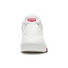 Li Ning Textile, Synthetic Leather Fashion Trend Abrasion Resistant Breathable Mid top Skateboard Shoes Men's White Red AGCS323-1