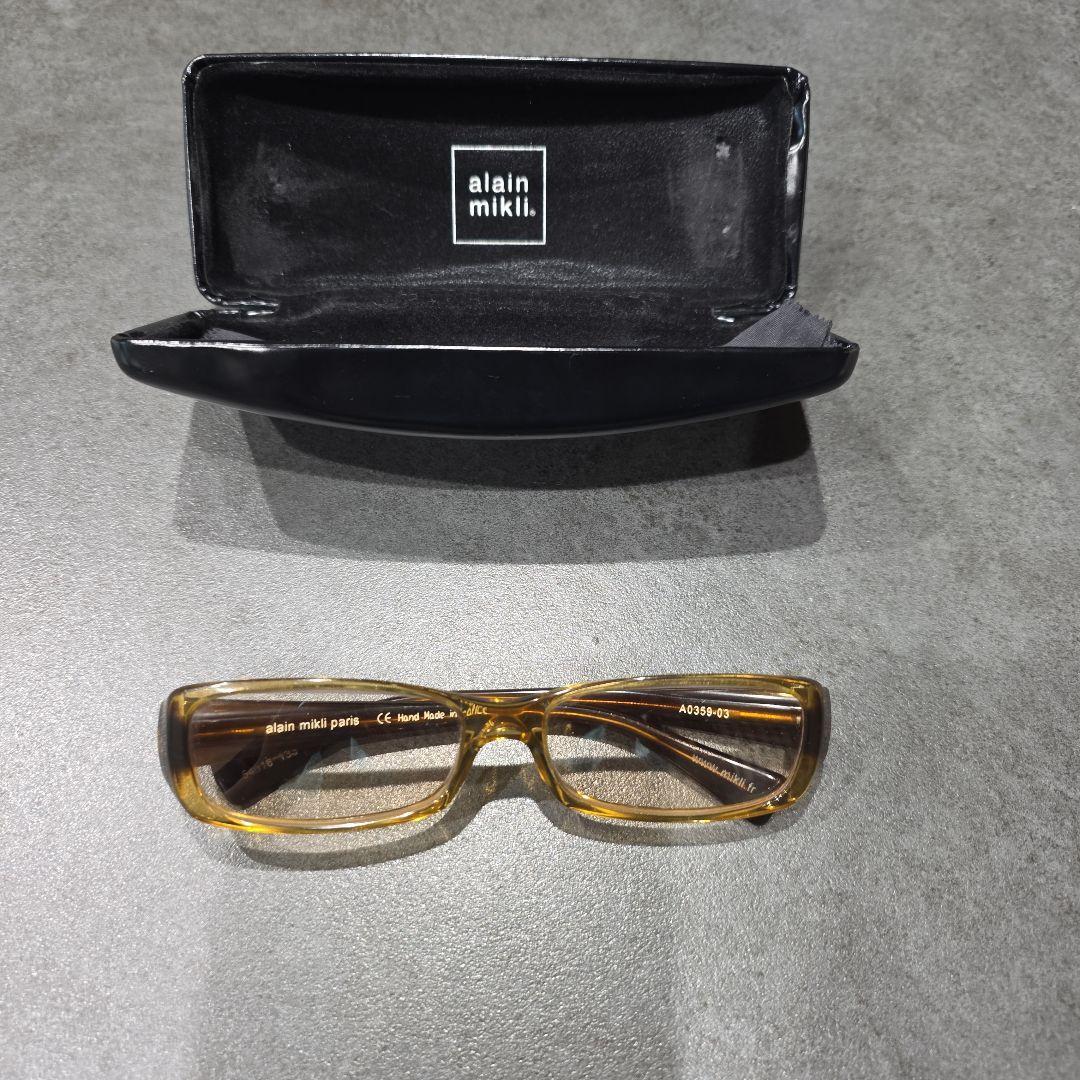 Used alain mikli glasses body A0359-03 with case alain mikli