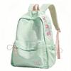 Schoolbag new retro fashion solid color printed backpack junior high school student schoolbag versatile large capacity lightweight travel backpack