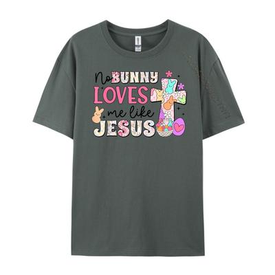 No Bunny Loves Me Like Jesus Mens Graphic Tshirts Meme Tshirt Tops  Tees Party Men Clothes Luxury TShirt Thanksgiving