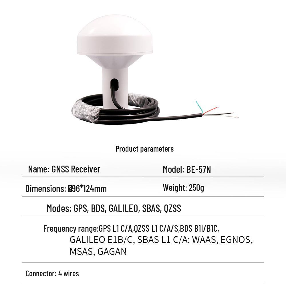 North Sky GPS Mushroom Head Receiver BE-57D: BeiDou GNSS Module with Ceramic Aerial & AIS Nautical Timekeeping