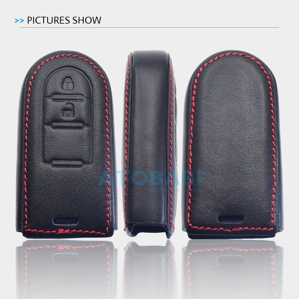 ATOBABI Leather Car Key Case For Toyota Passo Pixis Joy Epoch Daihatsu Boon Move Cast Wake Thor Smart Remote Control Fobs Cover