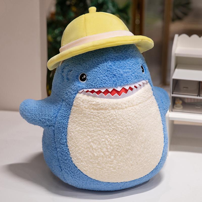 

Милая шляпа акула кукла плюшевая игрушка синяя акула кукла домашняя диванная подушка девочка тряпичная кукла 30cm（0.2kg）