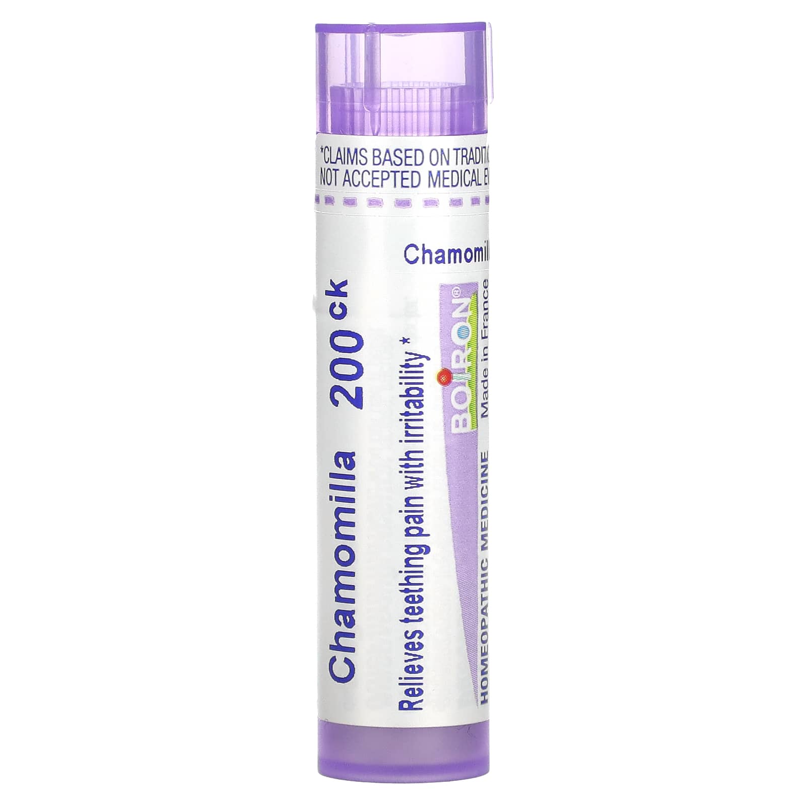 

Boiron, Chamomilla, 200CK, Teething Pain Relief, About 80 Pellets