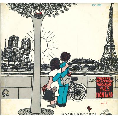 LP Record YVES MONTAND - Théâtre De L'Étoile Récital OV1002 ANGEL Japan Pop Used