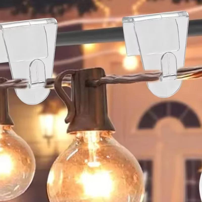 Transparent Hooks String Lights Clip Holder Home Cabinet Drawers Hook Heavy Duty Plastic Hooks For Secure Hanging On Window Door