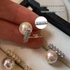 2025 Trendy 925 Silver Zircon Pearl Stud Earrings: Light Luxury for Women