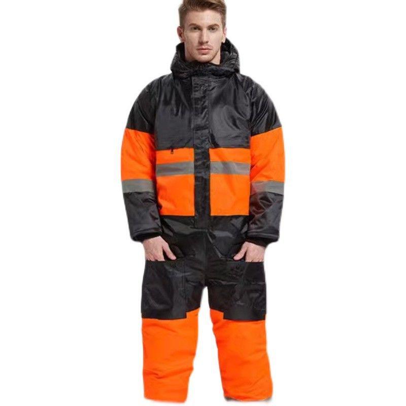 Thickened Winter Hat & Cold-Proof Workwear Jacket for Outdoor Ice Fishing