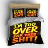 Bold text graphic design. Bedding sets Duvet cover sets Duvet covers Pillowcases(1 * Duvet Cover 2 * Pillowcases, without duvet insert)