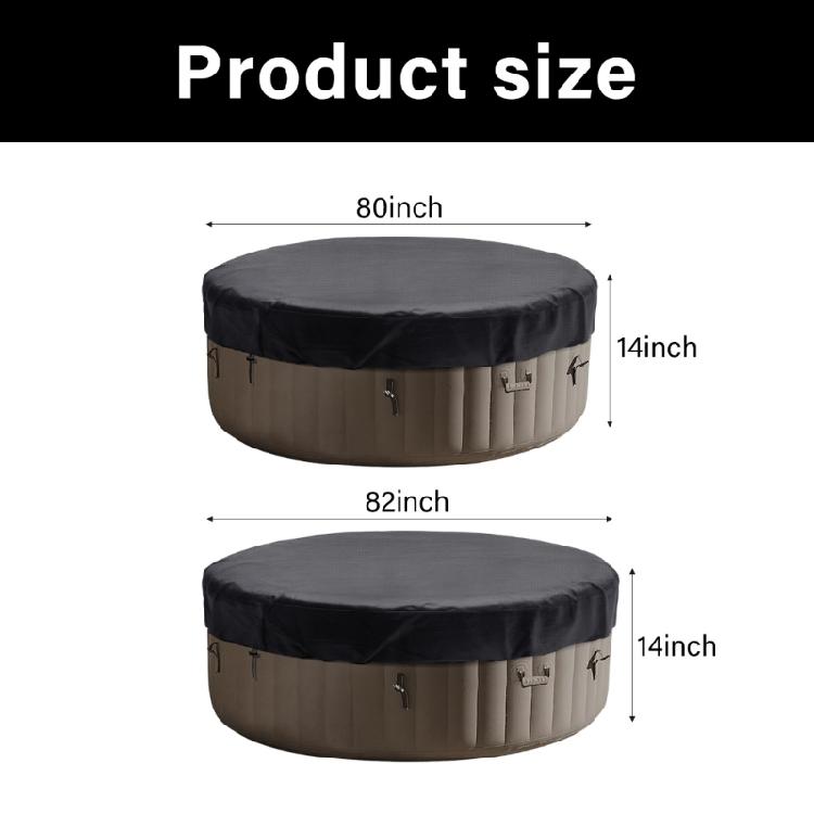 Elastic Round Bath Tub Protector Waterproof Oxford Fabric Cover Dustproof Design Spa Accessory Installation