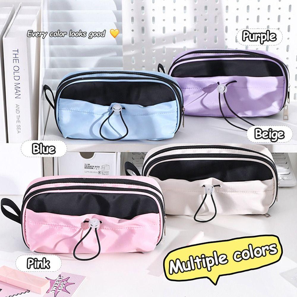 Large Capacity Pencil Pouch Portable Pen Bag New Stationery Organizer  School Supplies