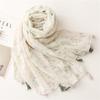 Autumn and Winter Women Scarf Shawl Cotton Linen Feeling Tassel Pashmina Muslim Hijab Wrap Lady Viscose Scarf