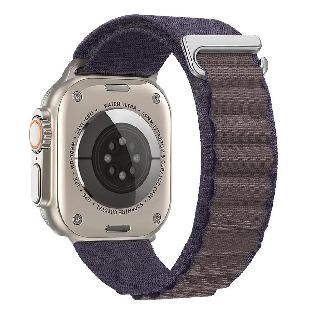 Alpine Loop Strap For Apple Watch Ultra 3 Band 49mm 11 10 9 8 7 46mm 42mm 45mm 41mm Nylon Sport Bracelet iWatch 6 5 SE 44mm Belt