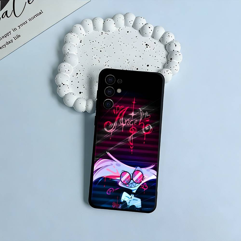 A-Angel Dust H-Hazbin H-Hotel Phone Case For Samsung S25,S24,S21,S22,S23,S30,Ultra,S20,Plus,Fe,Lite,Black Soft Silicone