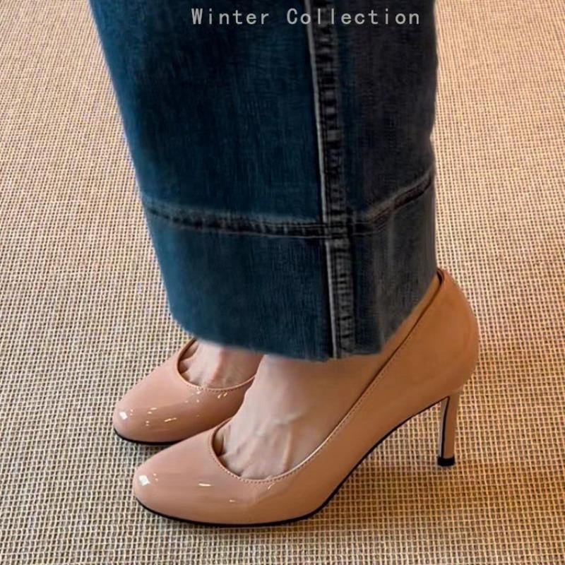 

Fashion Round Toe Commuter Single Shoes Women s New Super Heels for Summer 2025 34