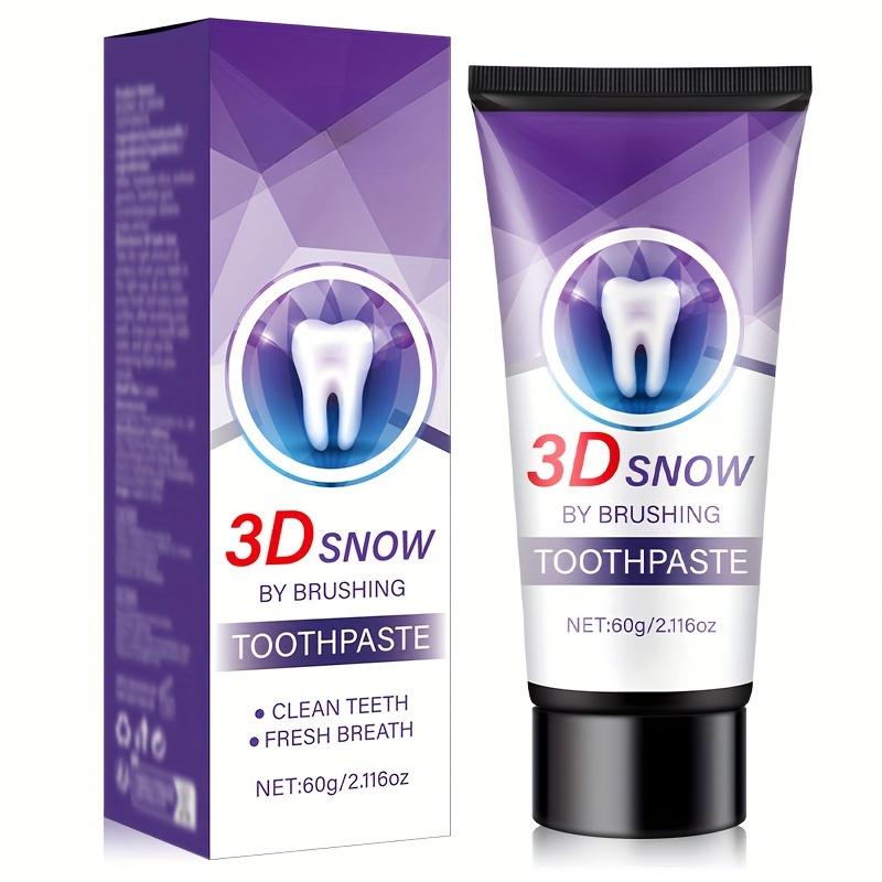 3D Snow Toothpaste - Whitening, Moisturizing Cream Toothpaste for Basic Cleaning, Fresh Mint Aroma, Supports Gum Health, 120g