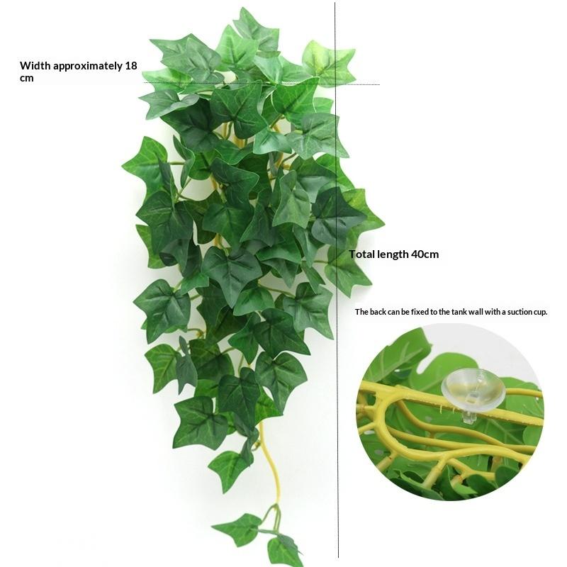 Simulation Fish Tank Landscaping Colorful Rattan Cane Reptile Pet Feeding Box Decoration Fish Tank Aquarium Landscape Decoration