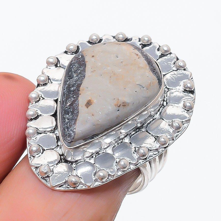 Septerian Stone Gemstone 925 Sterling Silver Jewelry Ring Size 8
