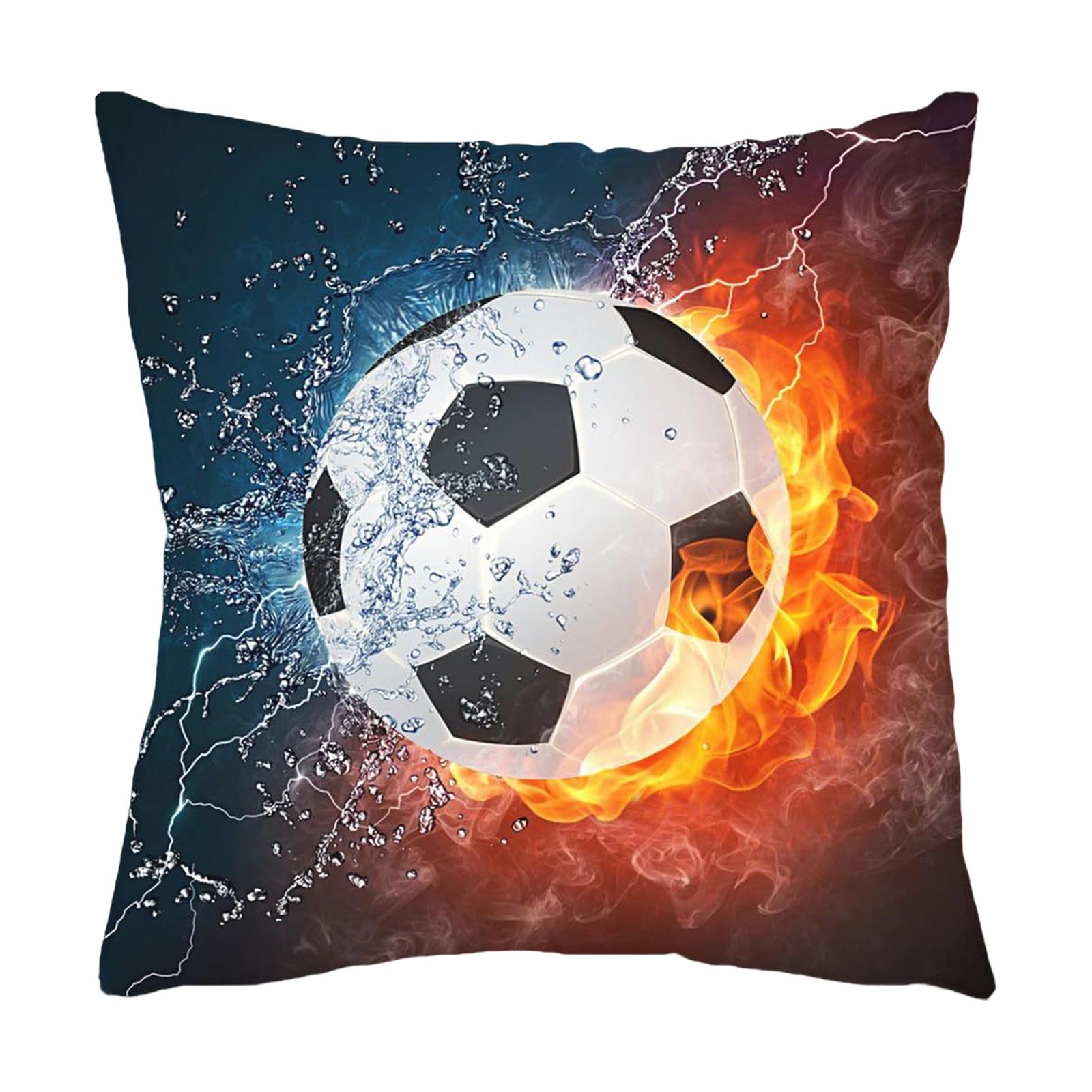 Basketball And Soccer Themed Throw Pillow Covers, Cool Baseball-themed Decorative Cushion Covers, Sofa And Car Seat Cushion Covers.