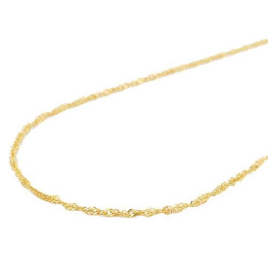 Šroubovací řetízek z ryzího zlata 45cm 3g K24 gravírovaný