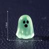 Leuchtende Geister Mini-Figuren Niedliche DIY Harzdeko für Halloween Zuhause