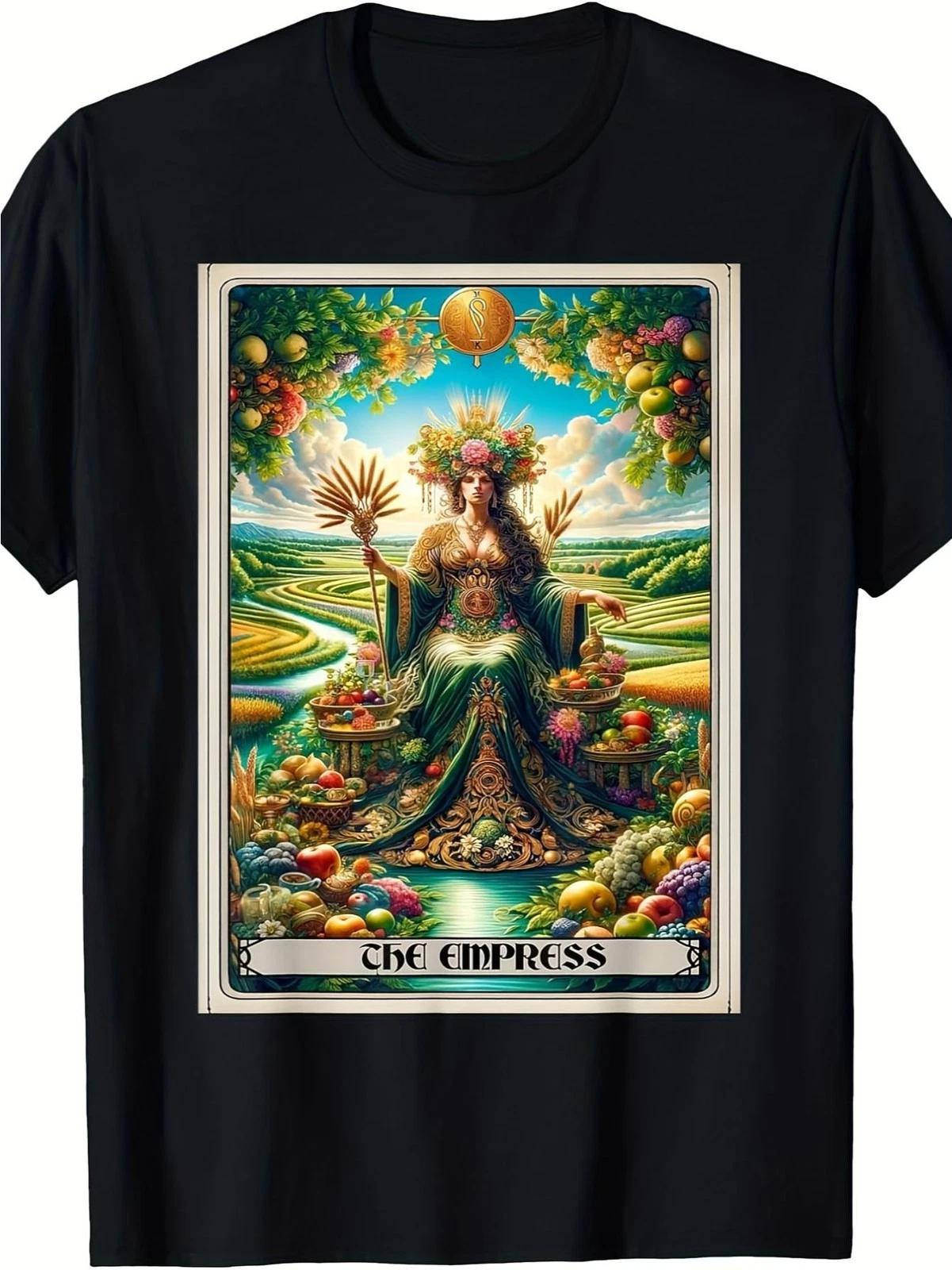The Empress Tarot Card Graphic T-Shirt Mystical Major Arcana Retro Tee XXXXL