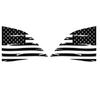 Car Distressed American Flag Window Decal Sticker For Dodge Challenger 2008-
