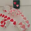 1000pcs/2rolls Heart Stickers,2.5cm/0.98in Wide,Pink+Red Self-Adhesive Labels for Office Tag,Gift Wrapping Seals,Valentine's Day