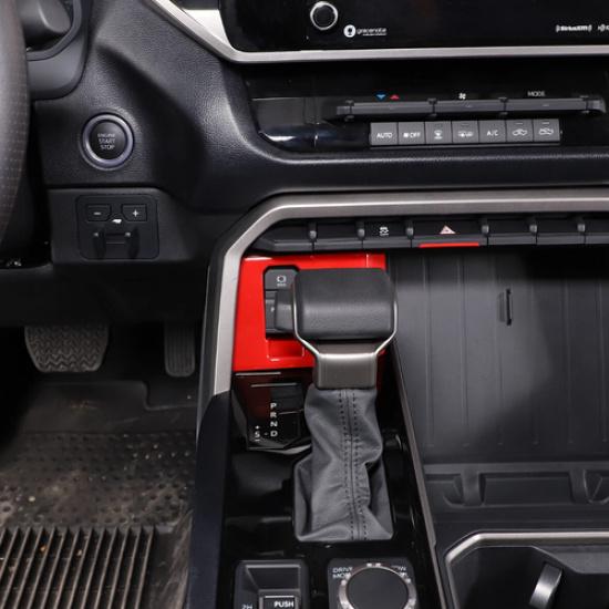 For Toyota Tundra -2025 ABS Red Electronic Handbrake Switch Panel Cover Trim