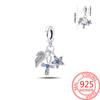 Original Copper Charms Luxury Angel Cross Pendant Star Beads Fit Bracelet Diy Women Making Delicate Gift