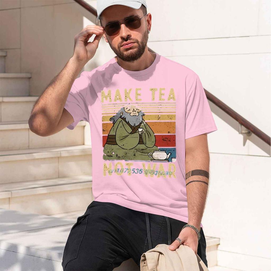 Unisex Tshirt Iroh Make Tea Not War Funny Graphic Print Summer Fashion Unisexs Shirt Casual Wear 2026 New Model
