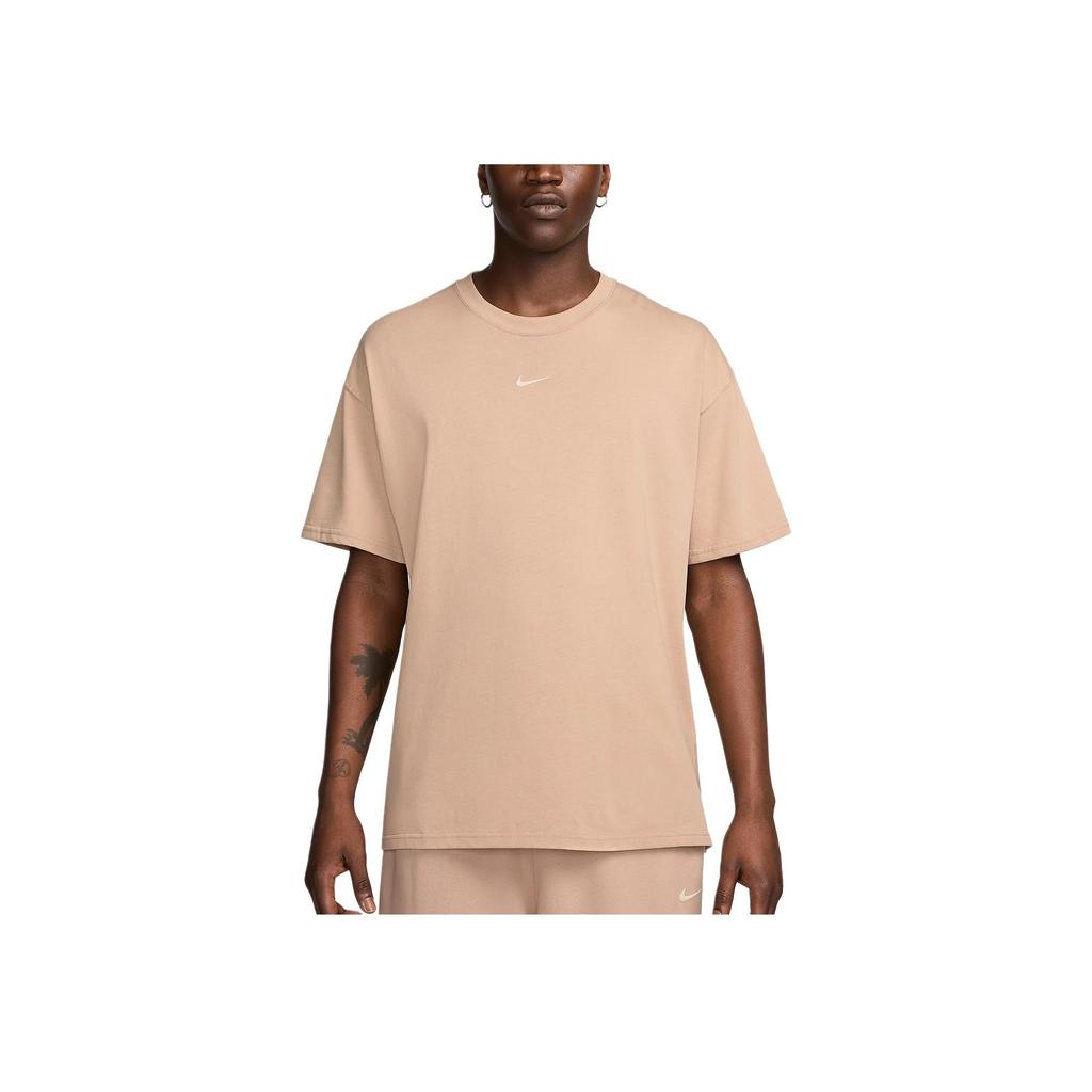 Nike X Nocta Collaboration SS24 Letter Print Short Sleeve T-Shirt Unisex Tops Mocha-Brown FN7664-200