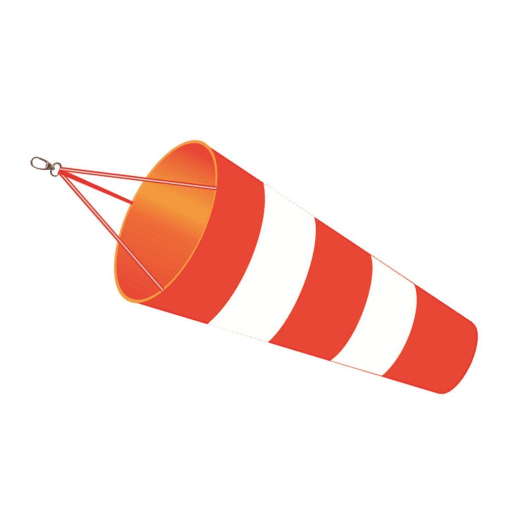 Weatherproof Windsock Wind Direction Bag with Fluorescent Belt Hanging Plastic Weathervane for Gardens Lawns and Patios